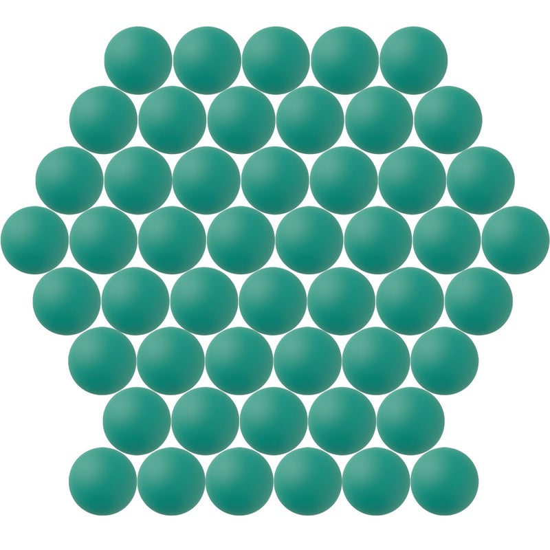 Jedulin 40MM Ping Pong, 50 Pack Assorted Colored Tennis Balls Multi Color Plastic Balls Fun Beer Ping Pong Bulk, Arts and Craft, Party Decoration, Cat Balls (Dark Green) - Image 1